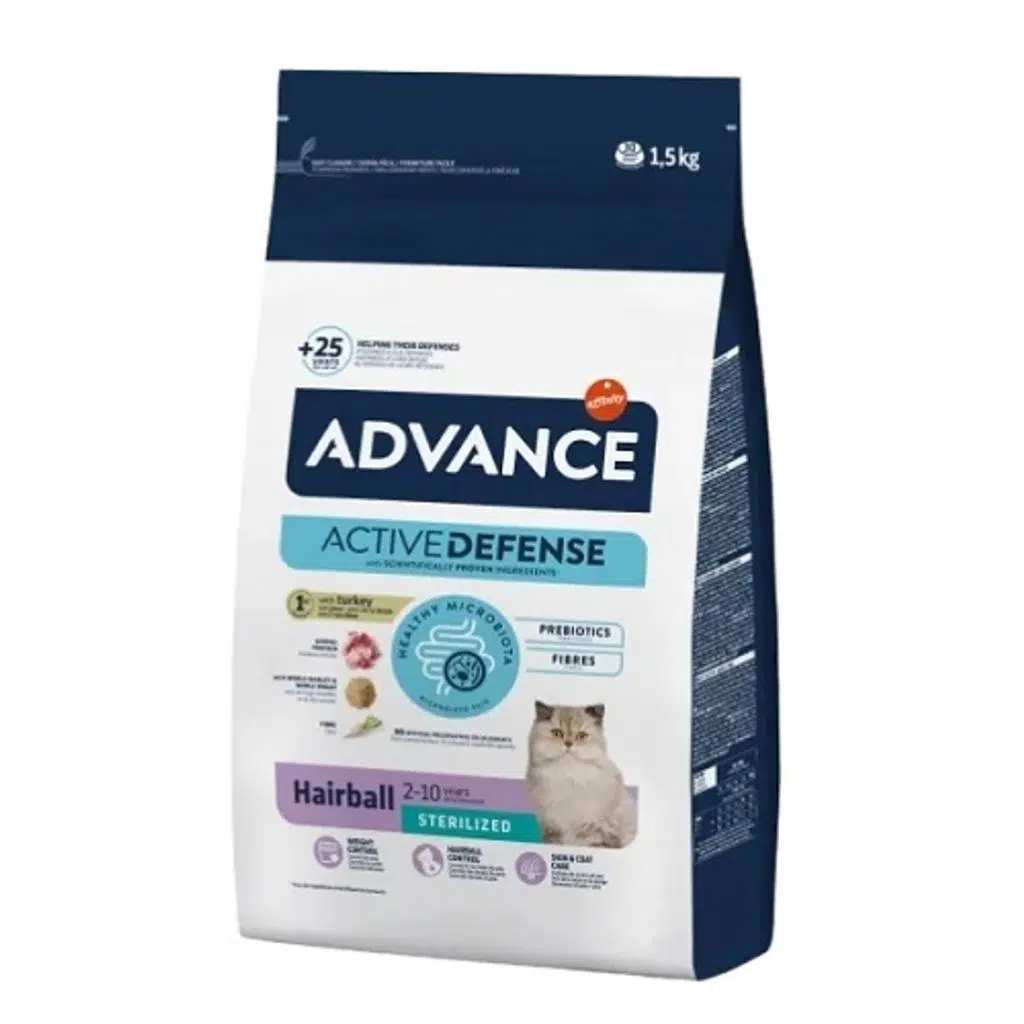 Advance Hairball Hindili Kısırlaştırılmış Kedi Maması 1.5 Kg