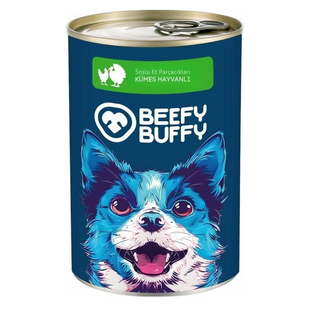 Beefy Buffy Yoğun Kümes Hayvanı İçerikli Köpek Konservesi 415 Gr