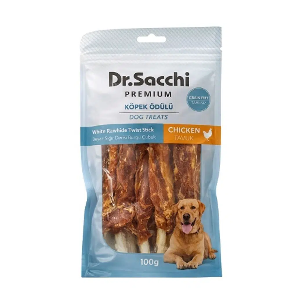 Dr.Sacchi Premium Bol Tavuk Sargılı Tahılsız Köpek Ödülü 100 Gr