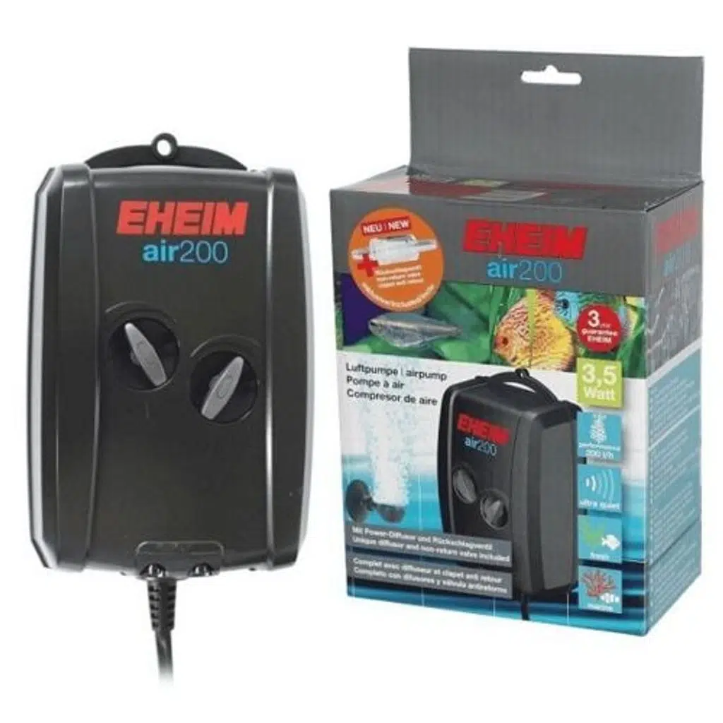 Eheim 3702 Air200 Çift Çıkışlı Hava Motoru Sessiz L/H 3,5W