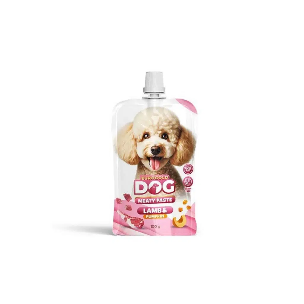 EuroGold Köpek Et Ezme Ödülü Kuzu Balkabağı 100 Gr