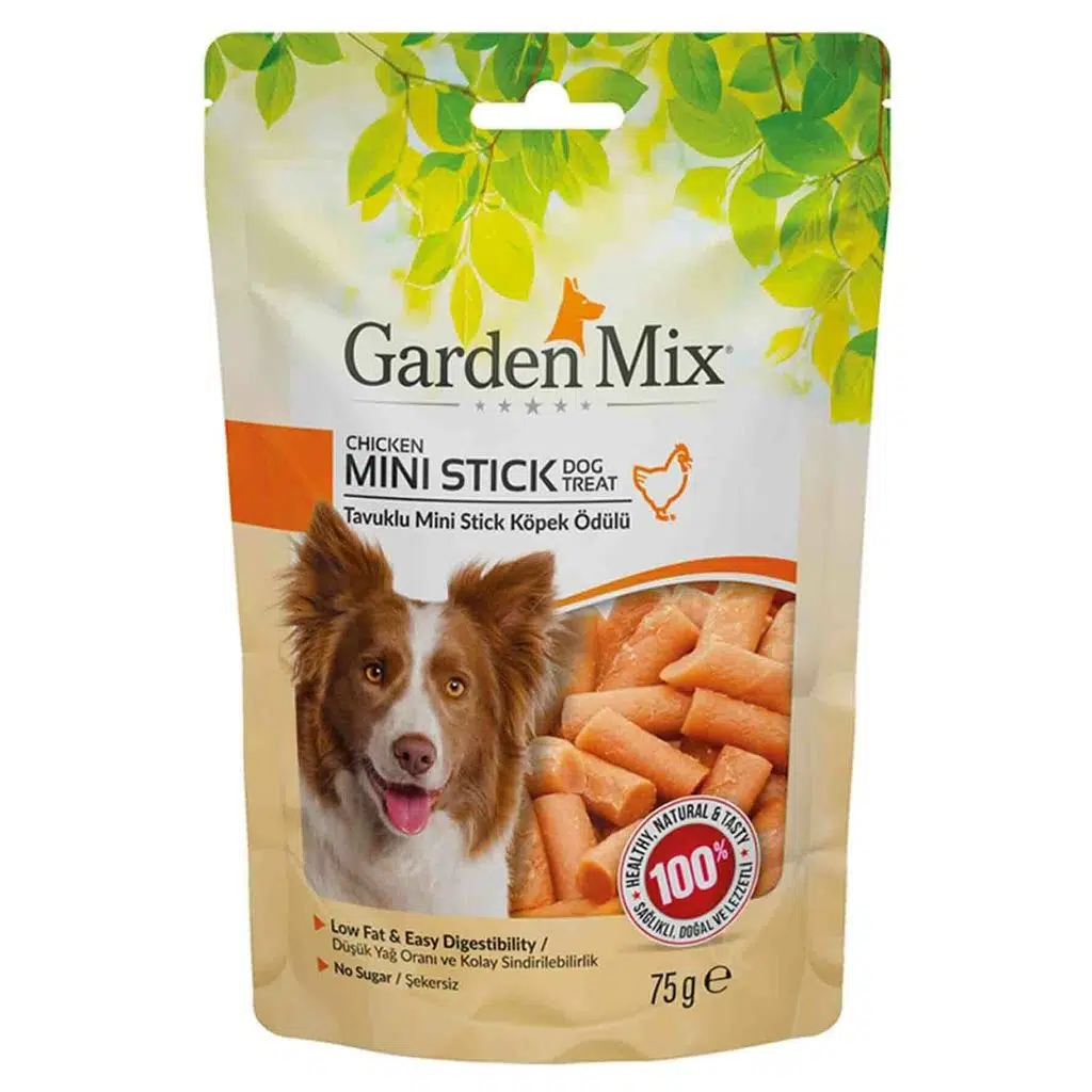 Garden mix köpek ödülü tavuklu mini stick 75gr