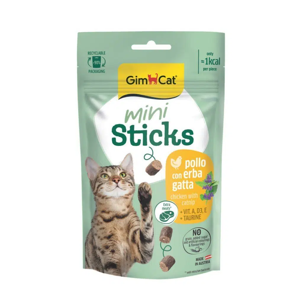 Gimcat Kd Ödül. Mini Stick Tavuklu &amp; Catnipli 50 Gr