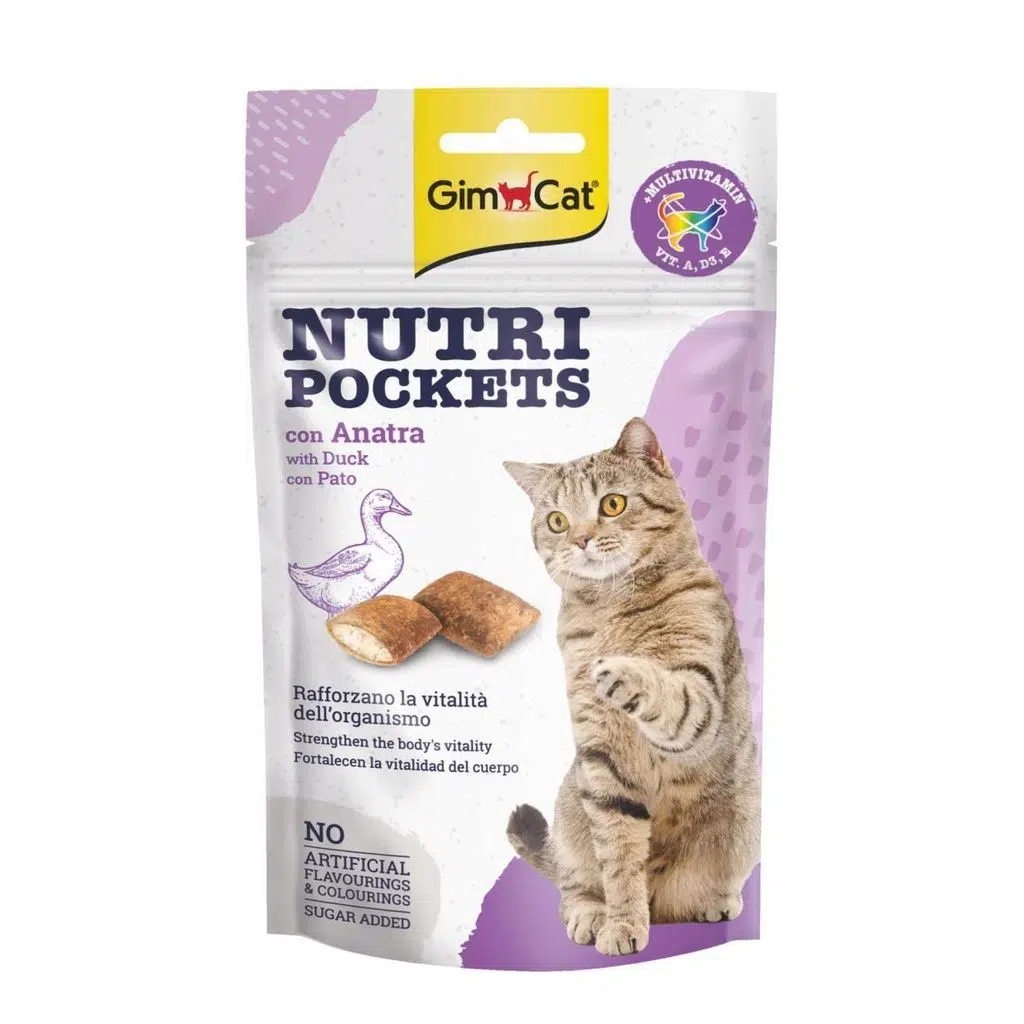 Gimcat Nutri Pockets Ördekli Kedi Ödül Maması 60g