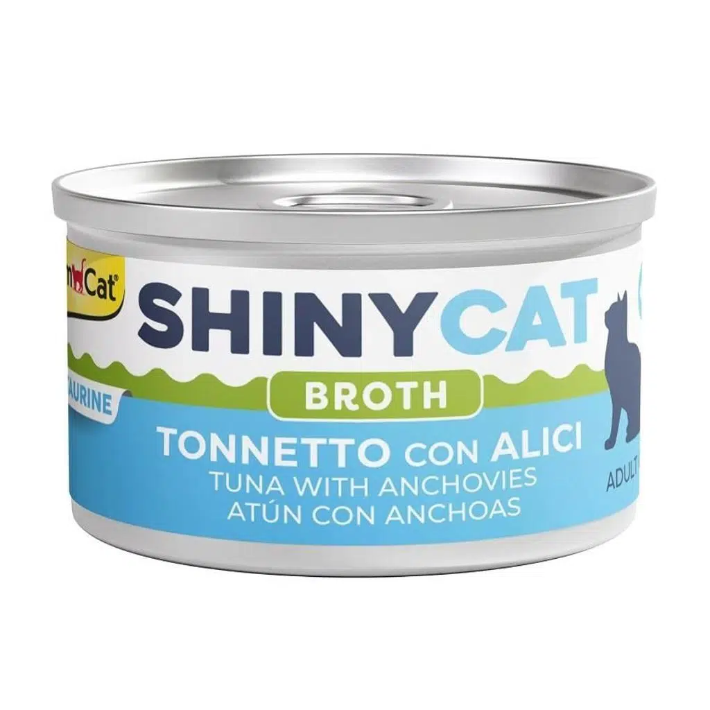 Gimcat Shiny. Kıyılmış Tuna&amp;Ançuez Kedi Konservesi 70gr