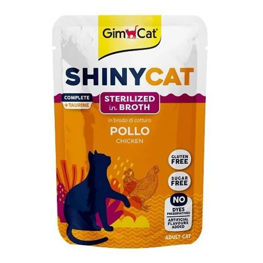 Gimcat Shinycat Tavuklu Kısırlaştırılmış Kedi Yaş Mama 70 Gr