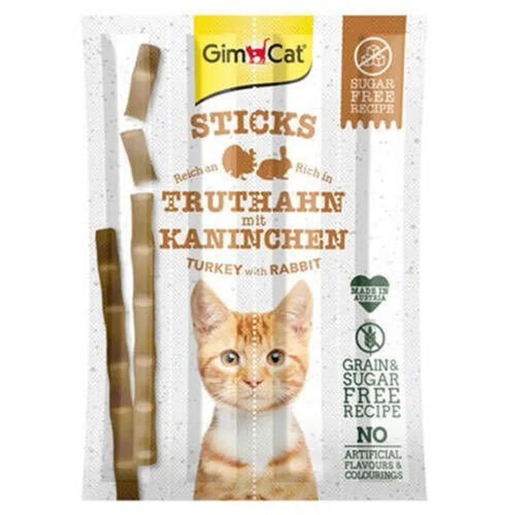 Gimcat Sticks Hindili Tavşanlı Kedi Ödül Çubuğu