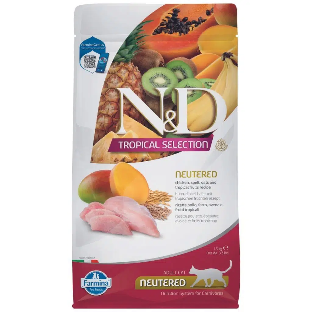 N&amp;D Tropical Selection Sterilised Tavuklu Kısırlaştırılmış Kedi Maması 1,5 Kg