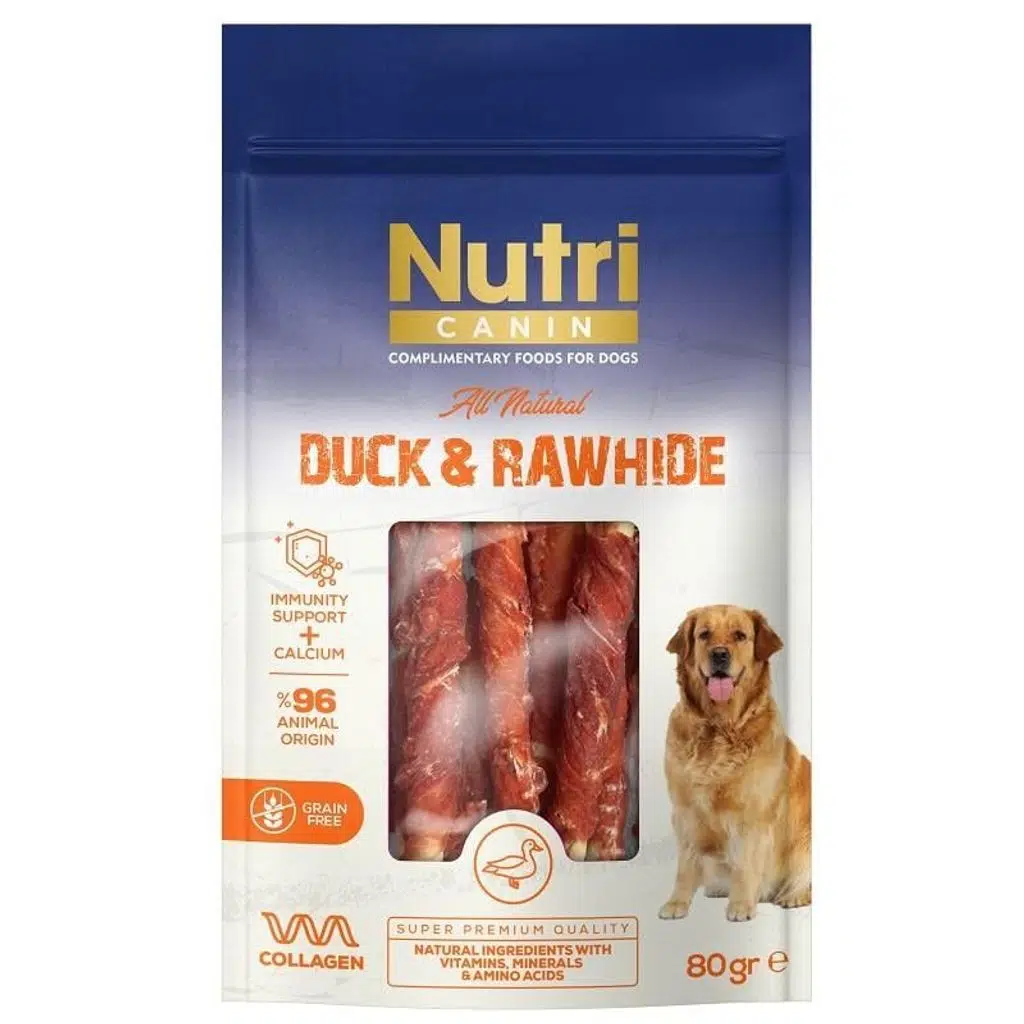 Nutri Canin Ördek Eti Sarılı Kemik Small 80 Gr