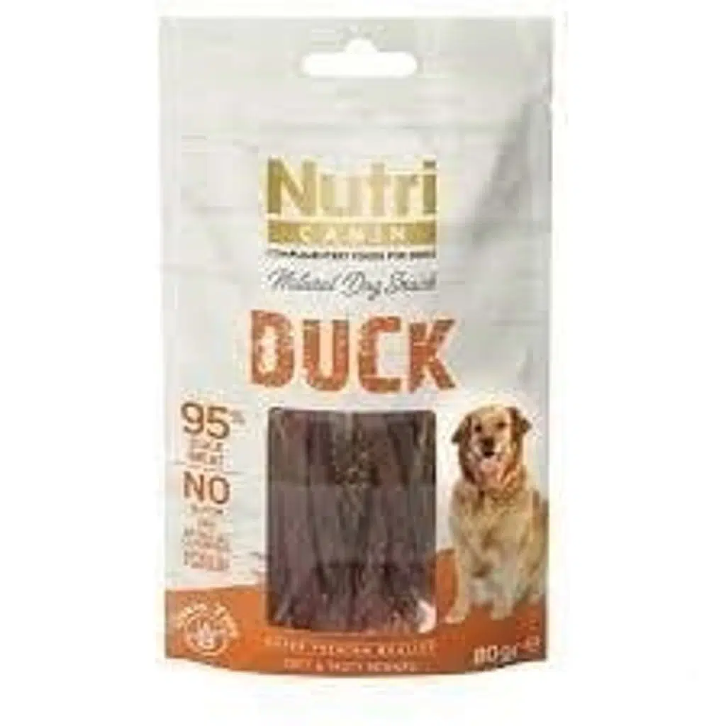 Nutri Stripes Ördekli Köpek Ödül Maması 80 gr
