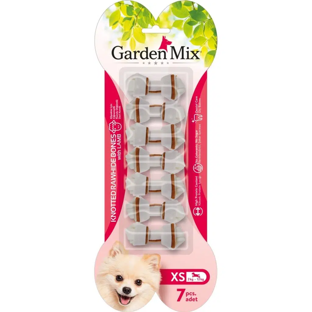 Garden Mıx Kuzulu Düğümlü Kemik XS 7 li 