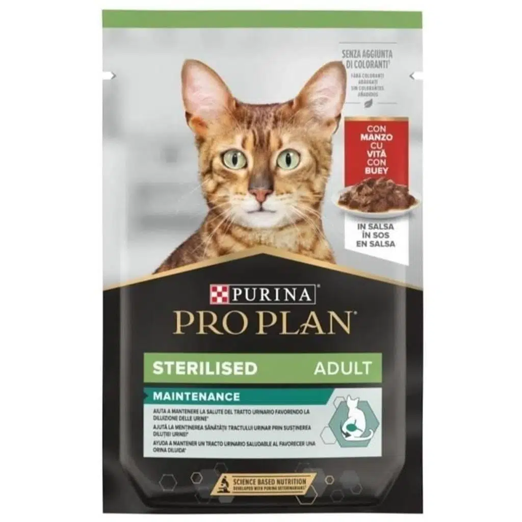 Pro Plan Sığır Etli Kısırlaştırılmış Kedi Yaş Maması 85gr