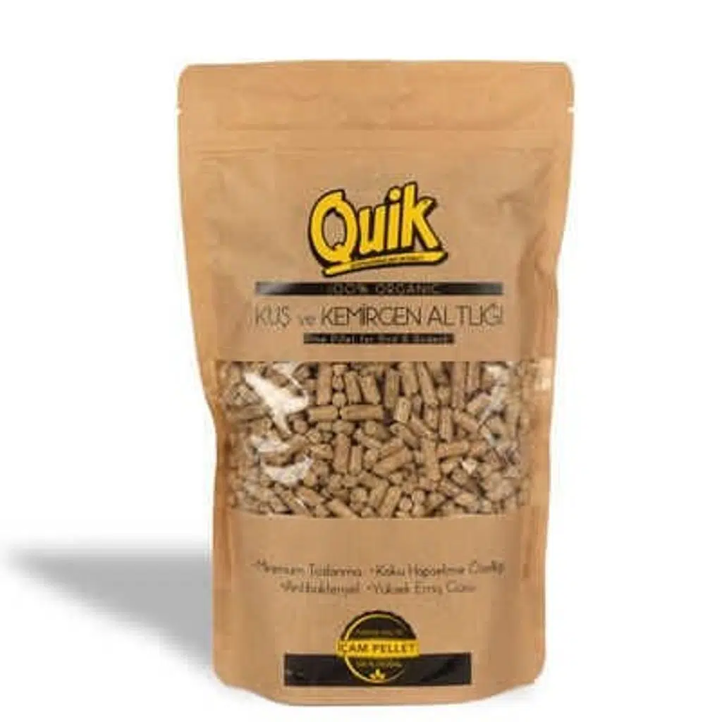Quik Doğal Çam Pellet Kemirgen ve Kuş Altlığı 750 Gr