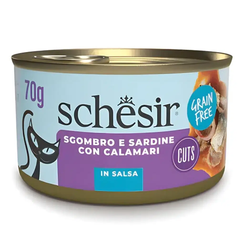 Schesir Soslu Sardalya&amp;Uskumru Kedi Konservesi 70 Gr