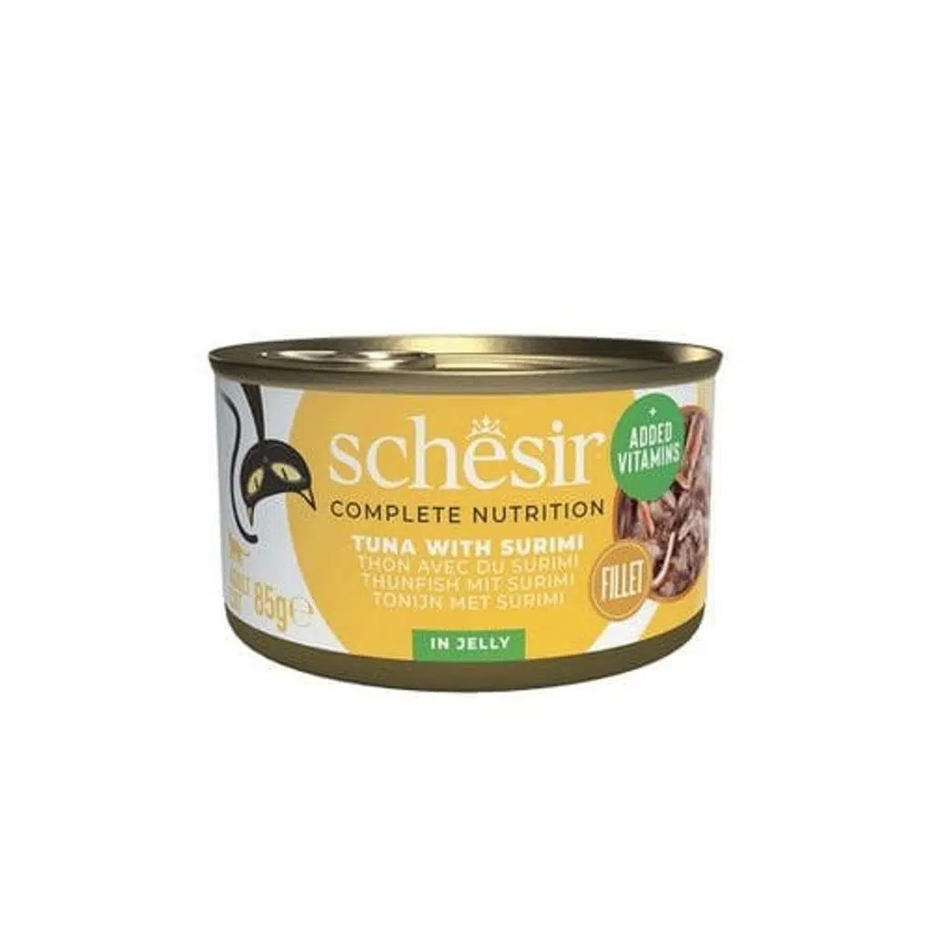 Schesir Ton Balıklı Ve Surimi Jöleli Kedi Konservesi 85 Gr