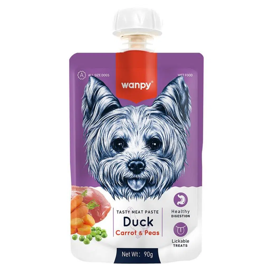 Wanpy Ördekli Havuçlu Sıvı Köpek Ödül Maması 90 gr