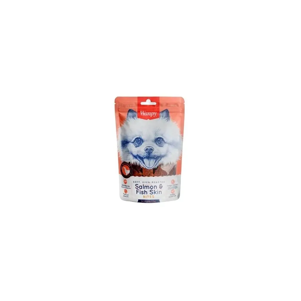 Wanpy Oven Roasted Gerçek Somon Dilimli Köpek Ödül Maması 100gr