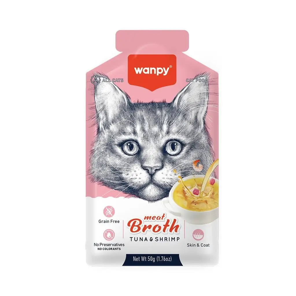 Wanpy Ton Balıklı Karidesli Kedi Çorbası 50 Gr